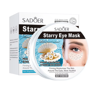 Патчі під очі SADOER Starry Eye Mask з перлами та колагеном 60 шт 00160 фото