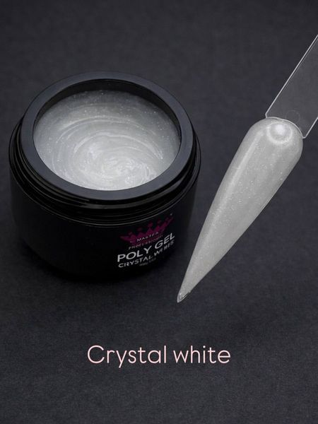 Полігель із шимером Master Professional Crystal White 15 г MP-524ShimmerCrystalWhite15 фото